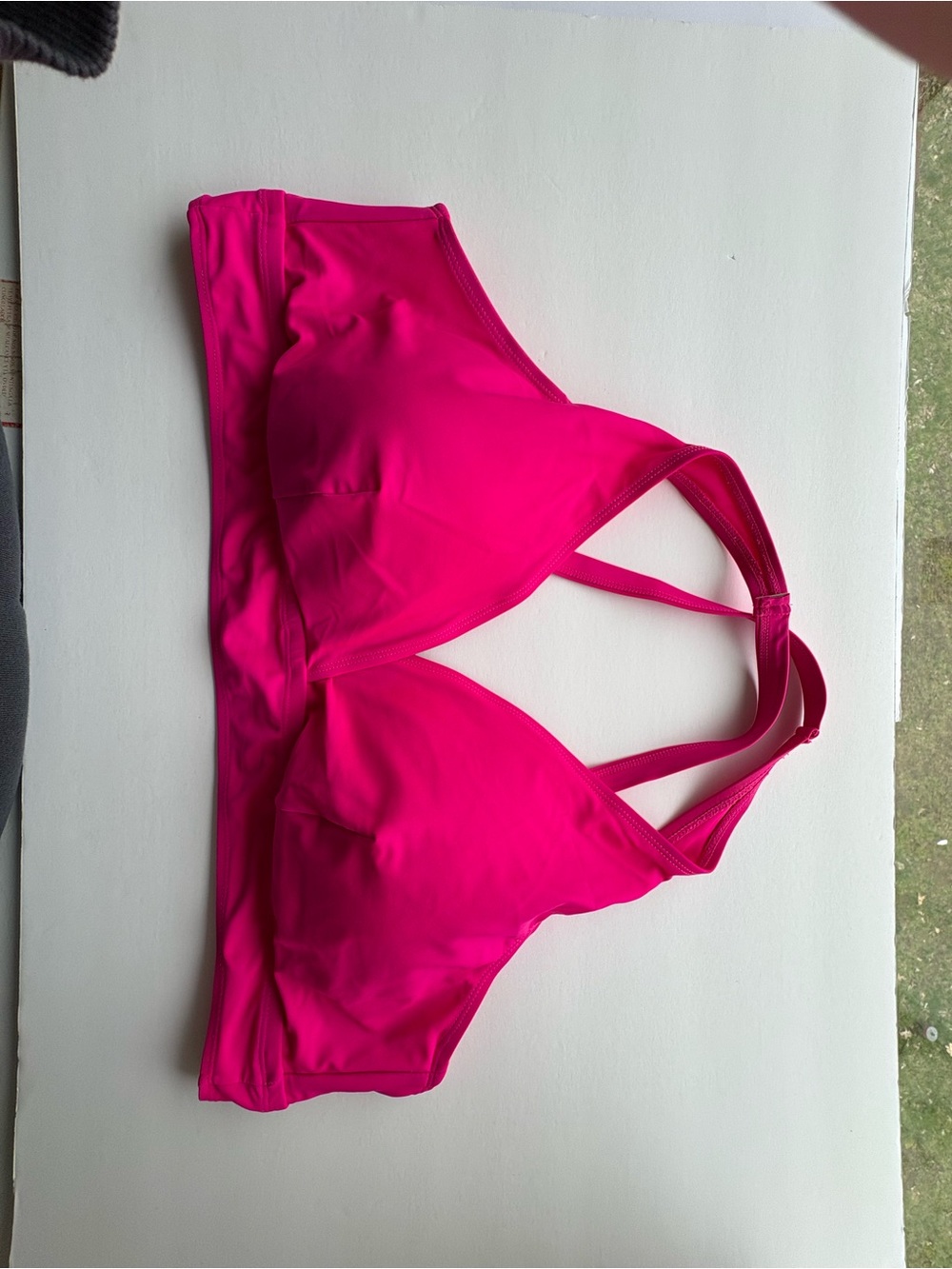 Hot Pink Women's Swim Bikini Top - Supportive Bralette